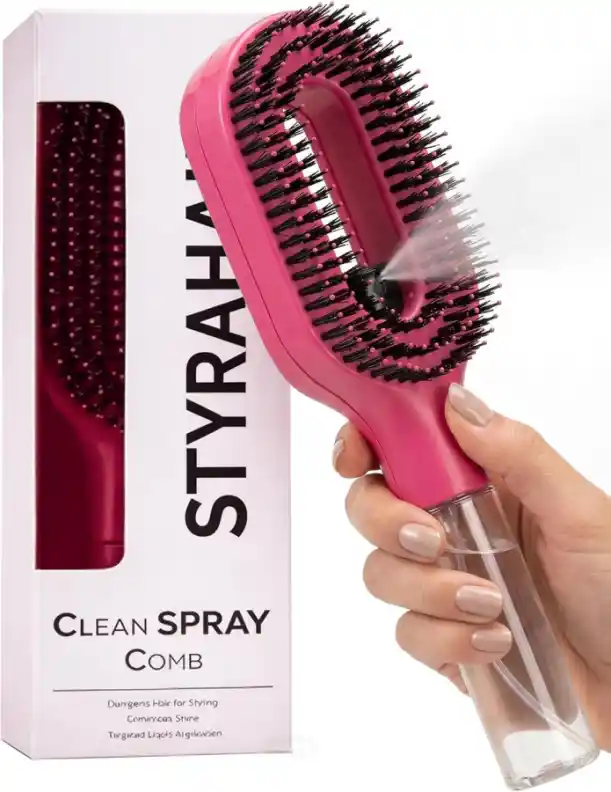 Styling Hair Spray Comb Multi-Functional Hair Smoothing Anti-Static Massage Comb for Women & Men