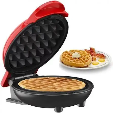 Electric Waffle Maker Non Stick Waffle Machine Quick Breakfast & Dessert Maker for Home Kitchen