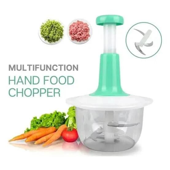 Manual Hand Push Chopper – Multifunctional Hand Press Cutter | Vegetable & Meat Grinder (1.5L)