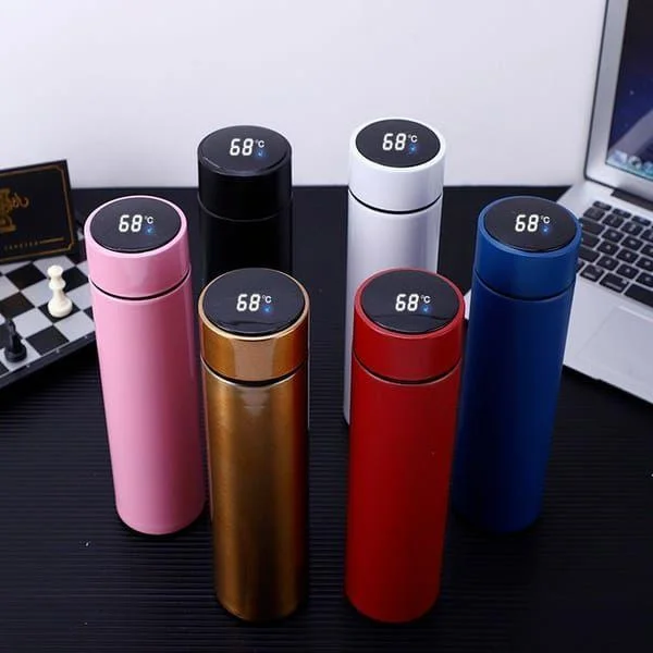 Digital Temperature Insulated Water Bottle 500ml Stainless Steel