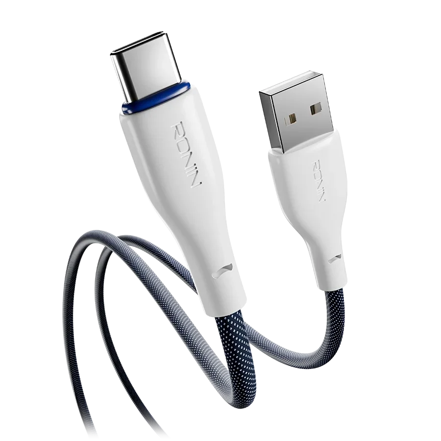 RONIN USB Type-C Cable – 1.2m Durable Braided Fast Charging Cable, 3.0A