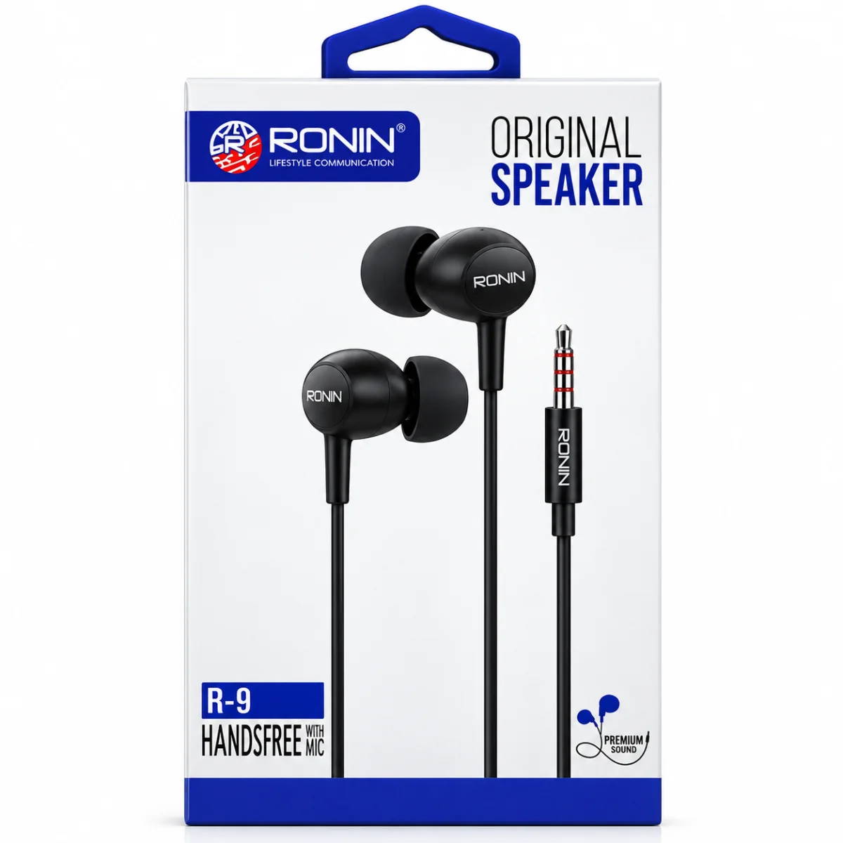 RONIN R-9 Original Speaker Handsfree with Mic – Wired Earphones